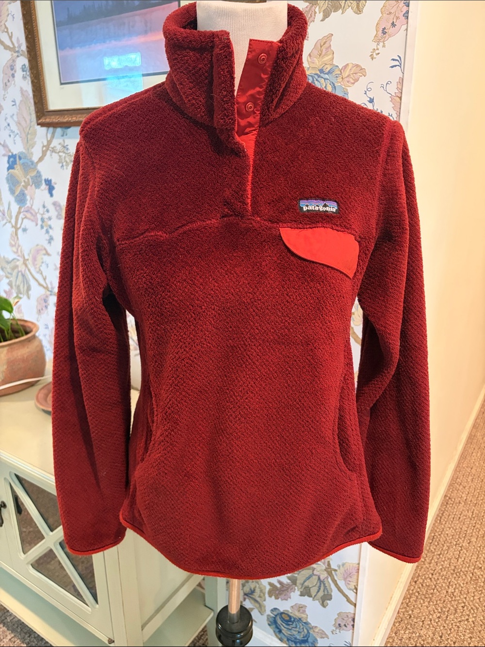 Patagonia Women’s Re-Tool Snap T Deep Red Pullover